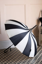 Statement Black & Off-White Umbrella