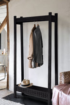 Stylish Mango Wood Freestanding Open Wardrobe