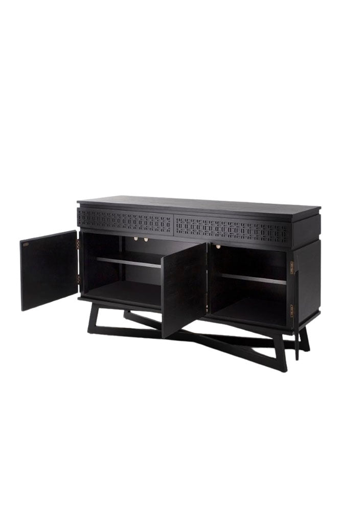 Stylish Mango Wood Multi-Drawer Sideboard