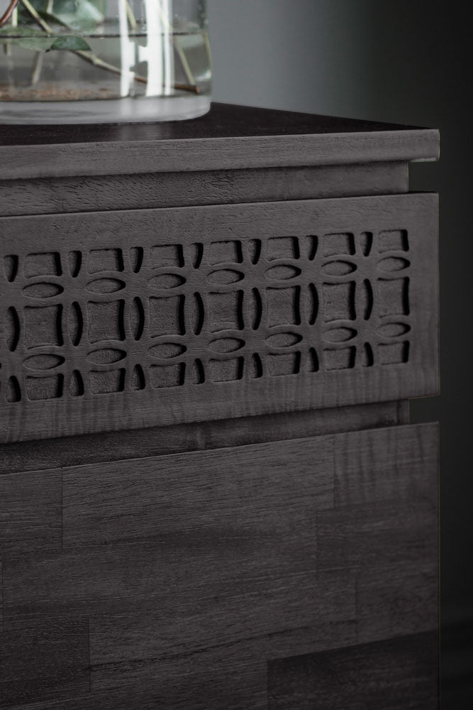 Stylish Mango Wood Multi-Drawer Sideboard