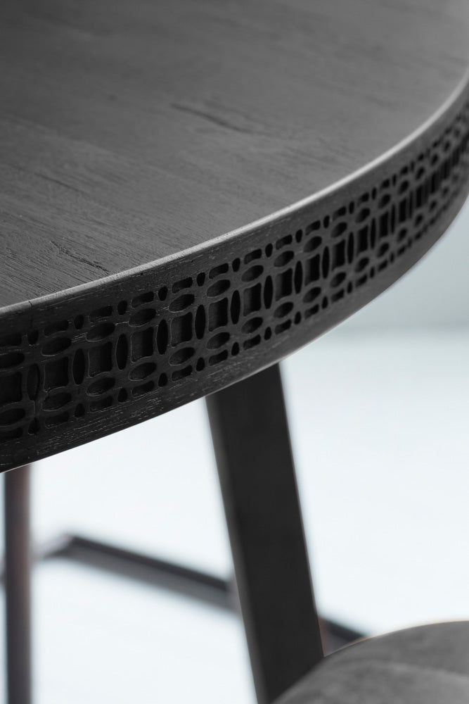 Stylish Mango Wood Round Dining Table