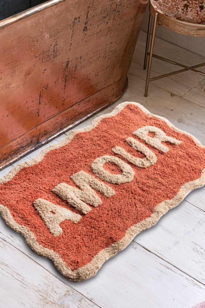 Terracotta Amour Bath Mat