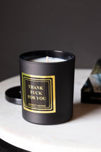 Thank Fuck For You Scented Candle - Leather & Tobacco