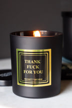 Thank Fuck For You Scented Candle - Leather & Tobacco