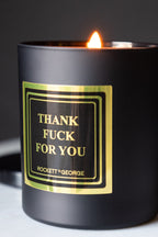 Thank Fuck For You Scented Candle - Leather & Tobacco