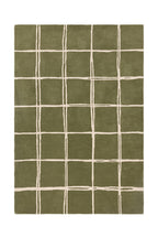 The Albany Grid Rug in Olive - Available in 3 Sizes