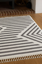 The Ariana Rug in Monochrome Linear - Available in 3 Sizes