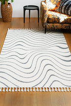 The Ariana Rug in Monochrome Ripple - Available in 3 Sizes