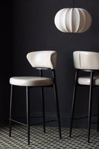 The Blake Bar Stool In Champagne Neutral