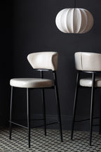 The Blake Bar Stool In Champagne Neutral