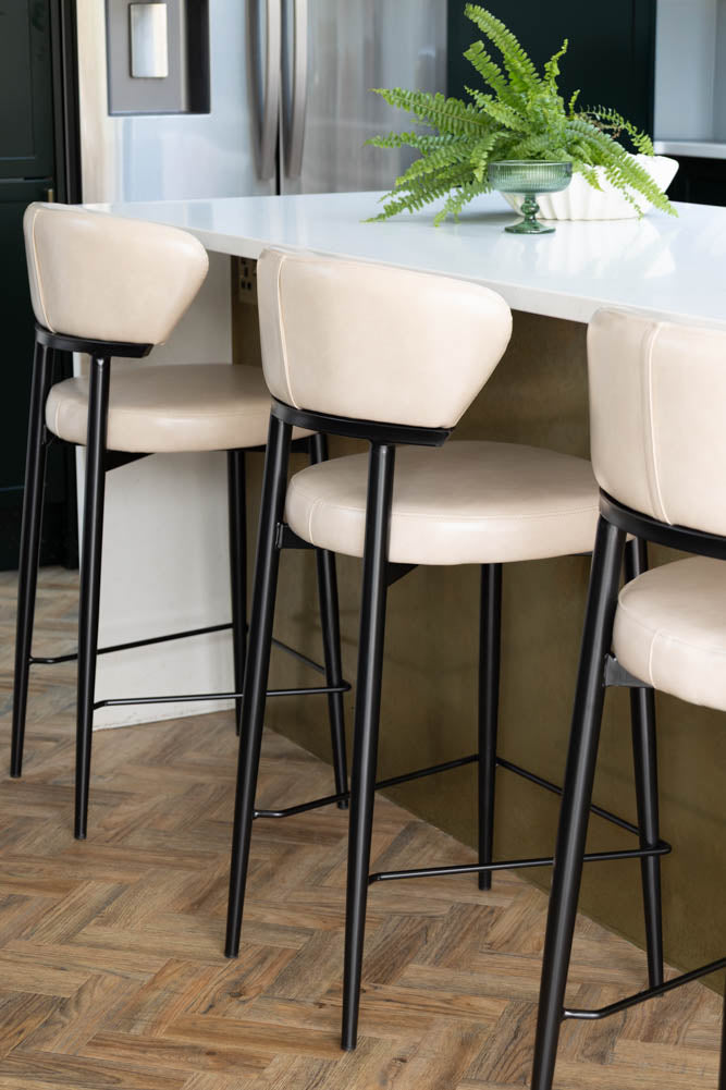 The Blake Bar Stool In Champagne Neutral
