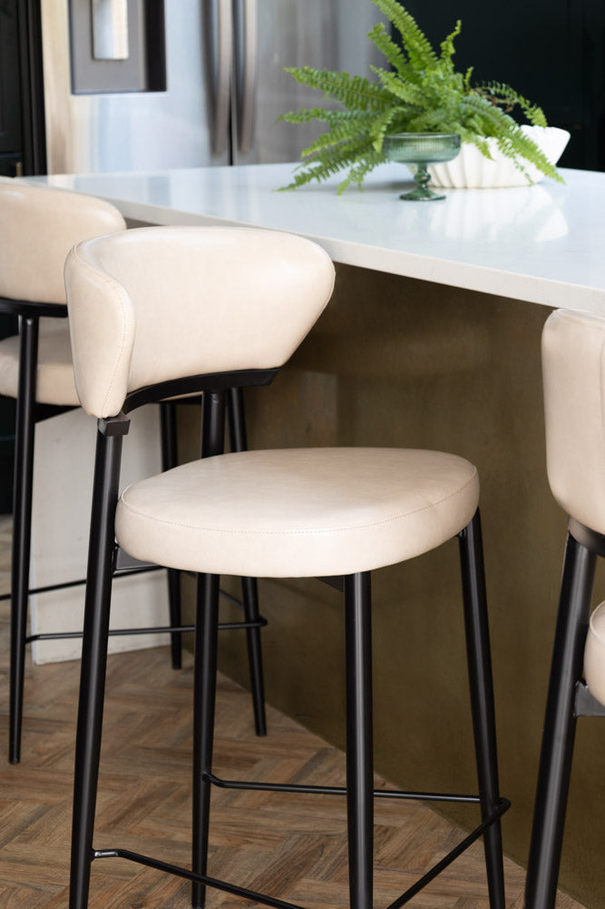 The Blake Bar Stool In Champagne Neutral