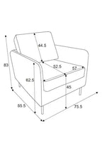 The Edie Daisy Print Velvet Armchair