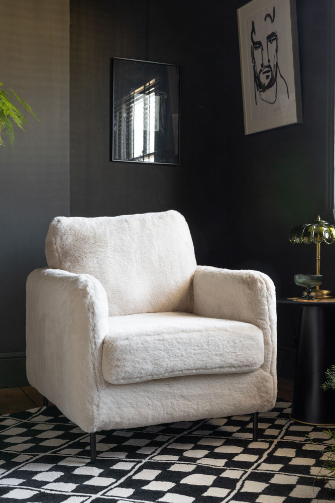 The Edie Faux Fur Armchair