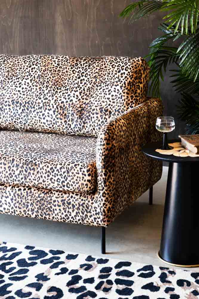 The Edie Leopard Print 2 Seater Sofa