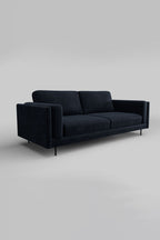 The Grace Large Sofa In Luxe Needlecord Velvet Midnight Navy
