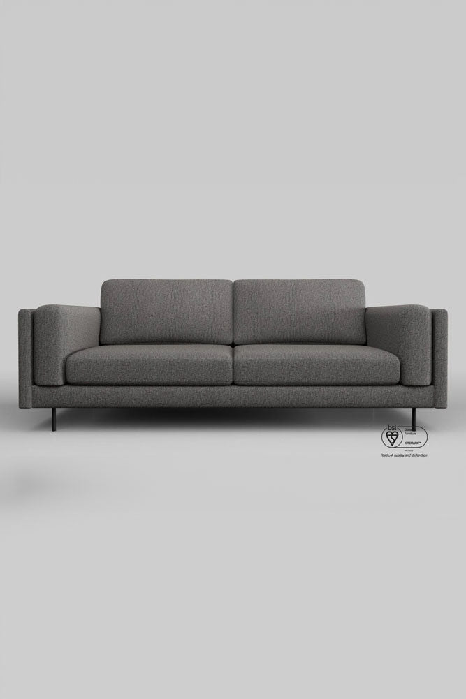 The Grace Large Sofa In Timeless Texture Black Bean