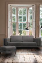 The Grace Large Sofa In Timeless Texture Black Bean