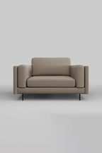 The Grace Love Seat In Studio Stripe Velvet Sand & Black