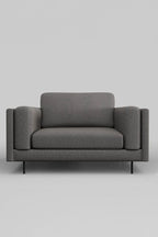 The Grace Love Seat In Timeless Texture Black Bean