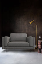 The Grace Love Seat In Timeless Texture Black Bean