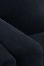 The Grace Medium Sofa In Luxe Needlecord Velvet Midnight Navy