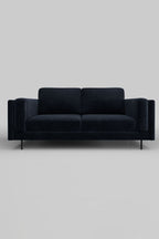 The Grace Medium Sofa In Luxe Needlecord Velvet Midnight Navy
