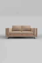 The Grace Medium Sofa In Luxe Needlecord Velvet Natural Whisper