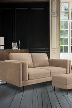 The Grace Medium Sofa In Luxe Needlecord Velvet Natural Whisper