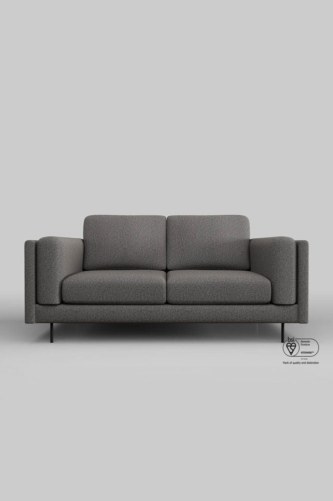 The Grace Medium Sofa In Timeless Texture Black Bean