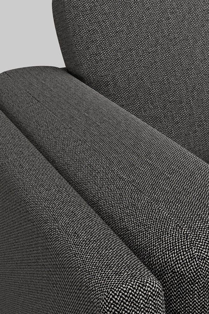 The Grace Medium Sofa In Timeless Texture Black Bean