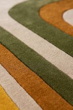 The Romy Retro Rug in Green - Available in 3 Sizes
