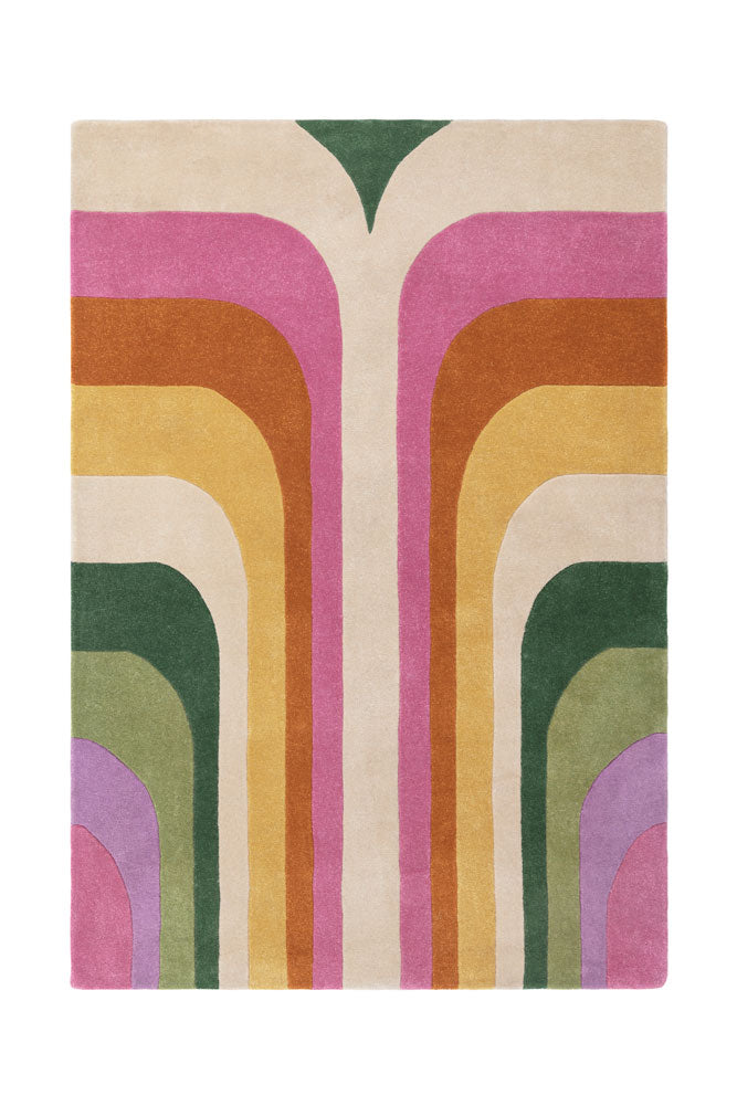 The Romy Retro Rug in Pink - Available in 3 Sizes