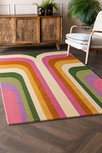 The Romy Retro Rug in Pink - Available in 3 Sizes