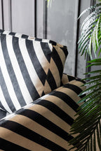 The Edie 2 Seater Sofa in Studio Stripe Velvet