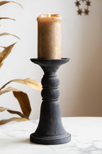 Traditional Black Candle Holder - Tall