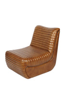 Traditional Brown Leather Occasional Chair