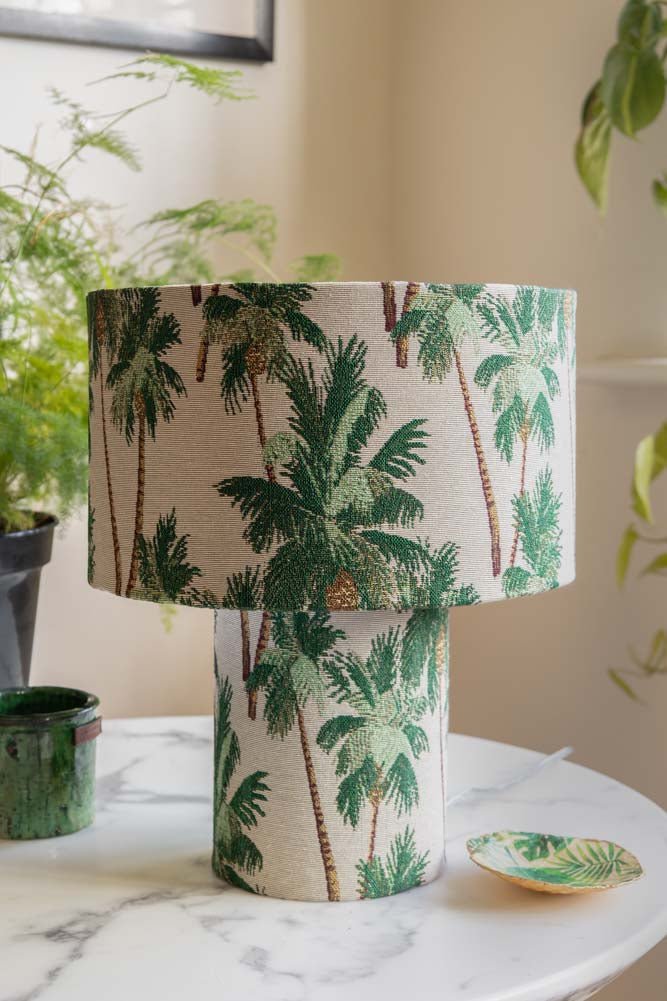 Tropical Palms Table Lamp