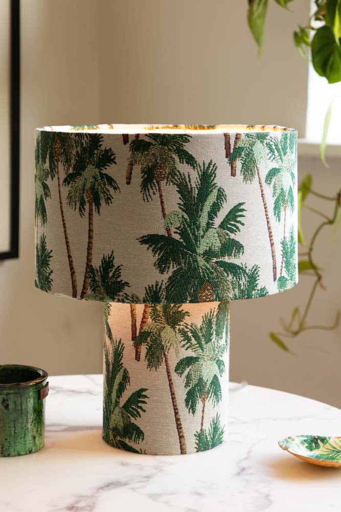 Tropical Palms Table Lamp