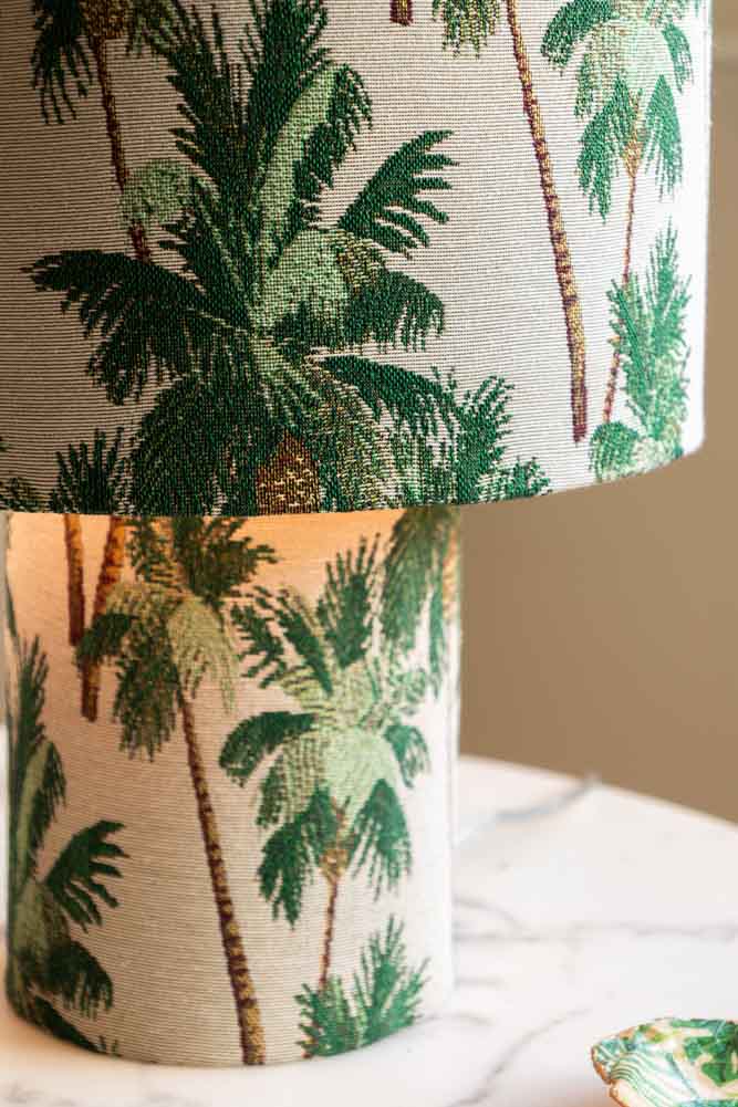Tropical Palms Table Lamp