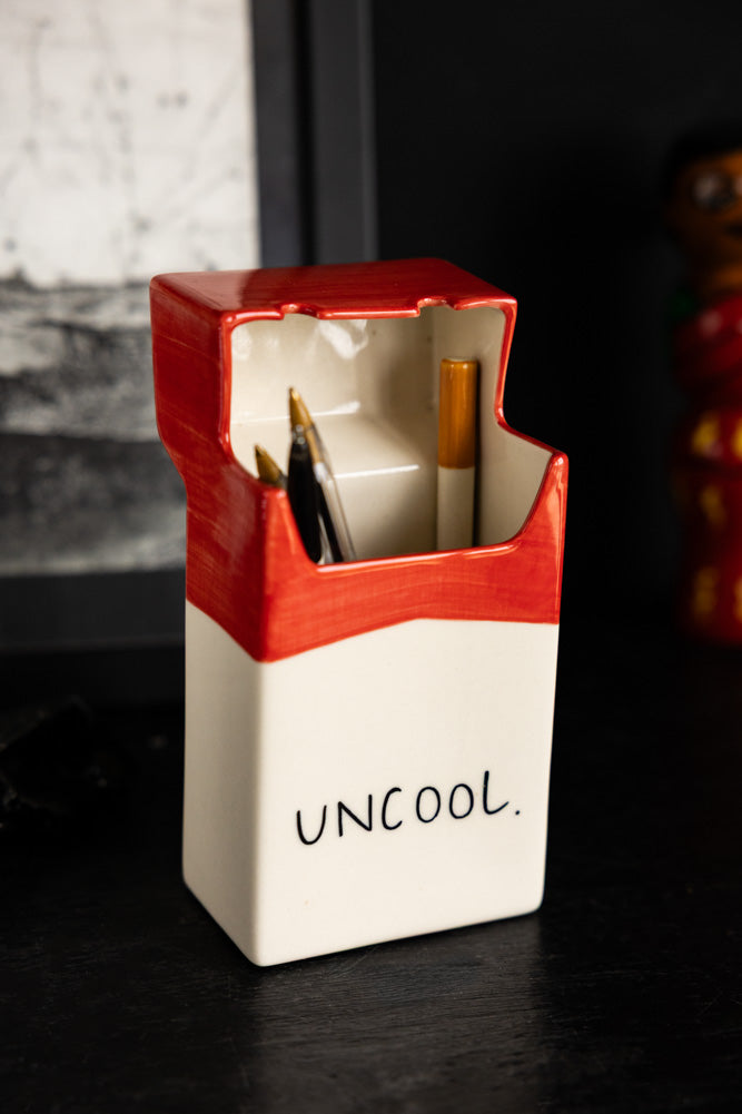 Uncool Cigarette Packet Ceramic Ornament