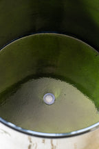 Vibrant Green Upcycled Steel Plant Pot - Available in 3 Sizes