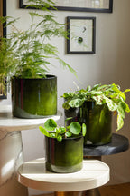Vibrant Green Upcycled Steel Plant Pot - Available in 3 Sizes