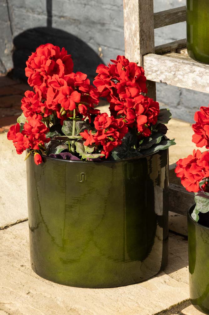 Vibrant Green Upcycled Steel Plant Pot - Available in 3 Sizes