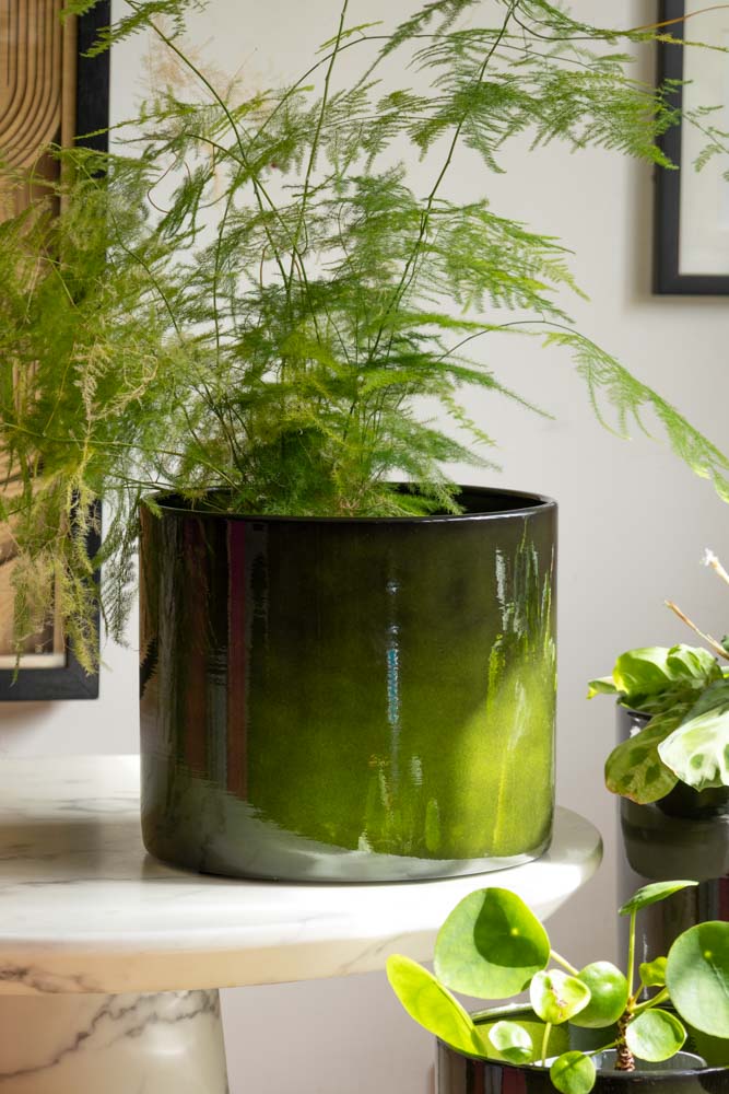 Vibrant Green Upcycled Steel Plant Pot - Available in 3 Sizes