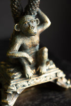 Vintage Gold Monkey Candelabra