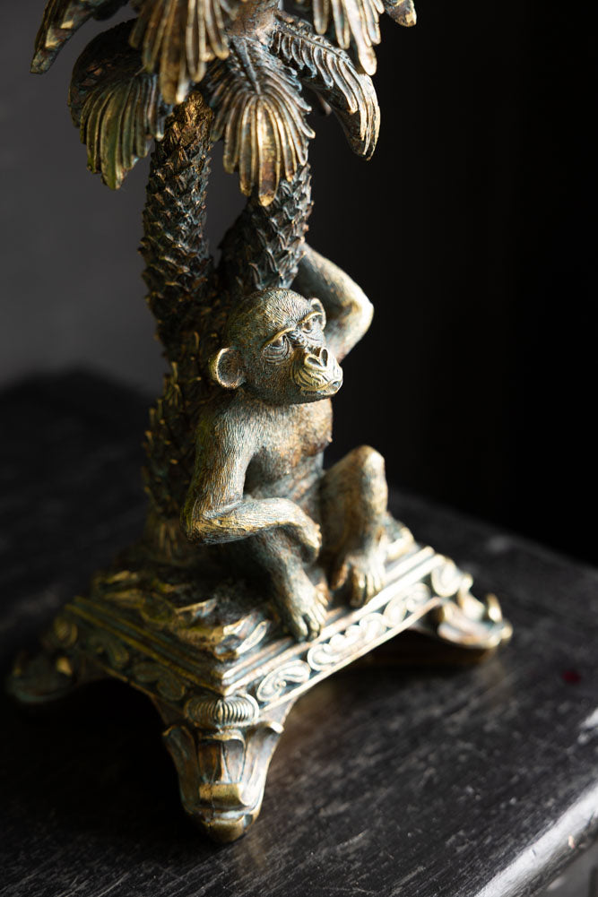 Vintage Gold Monkey Candelabra