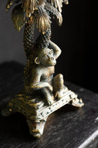 Vintage Gold Monkey Candelabra