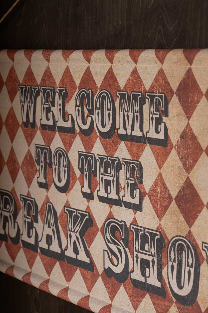 Vintage-Style Freak Show Wall Art