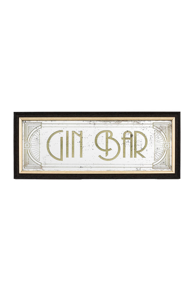 Vintage-Style Gin Bar Mirror